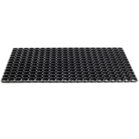 Sentry Bishop Non Slip Heavy Duty Rubber Hollow Mat 40x60cm - Black