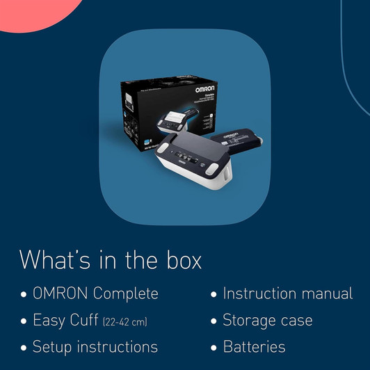 Omron Complete Automatic Upper Arm 2 in 1 Blood Pressure and ECG Monitor