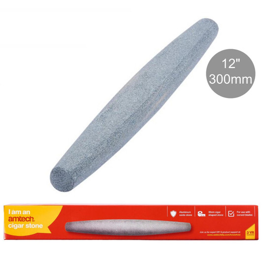 Amtech 12″ Cigar Stone For Sharpening Stone Blades Knives Garden Tools