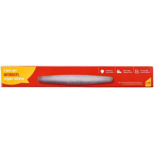 Amtech 12″ Cigar Stone For Sharpening Stone Blades Knives Garden Tools