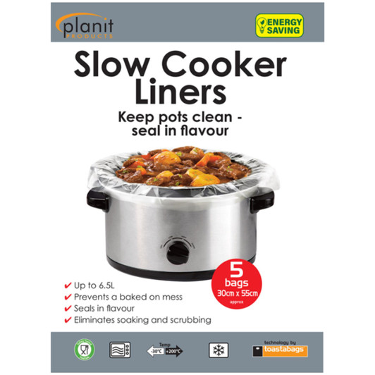 Toastabags Slow Cooker Liners Cooking Bags Fits Up to 6.5L Pack of 5