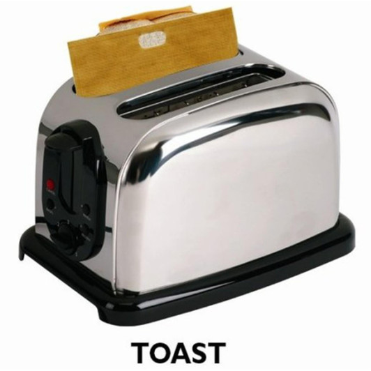 Toastabags 100 Use Toaster Sandwich Bags Pack of 2 - Brown