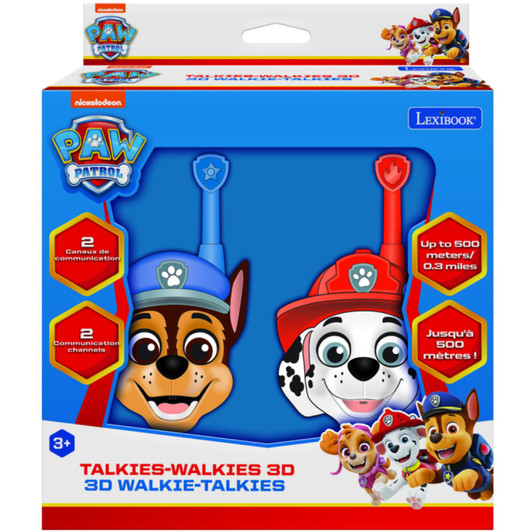Lexibook TW18PA 3D Paw Patrol Walkie-Talkies