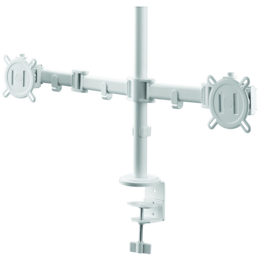 One For All DM2220 Smart Universal Dual Monitor Arm Mount - White