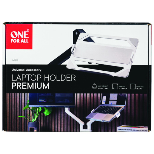 One For All DM0030 Premium Laptop Holder Fits Laptop Between 10"and 17"