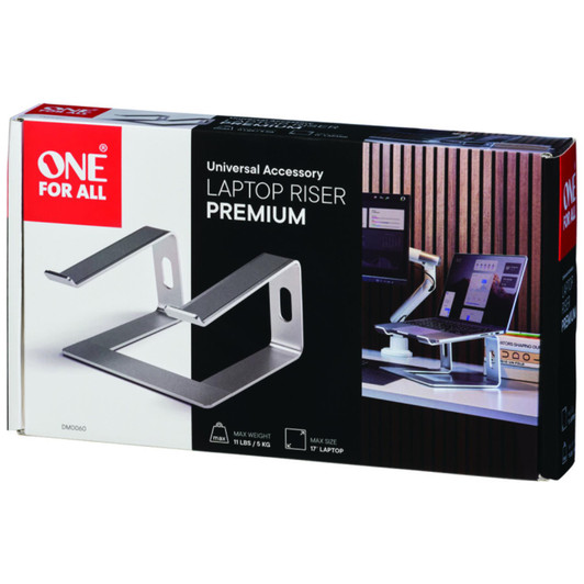 One For All DM0060 Premium Laptop Riser Fits Laptops Between 10" and 17"