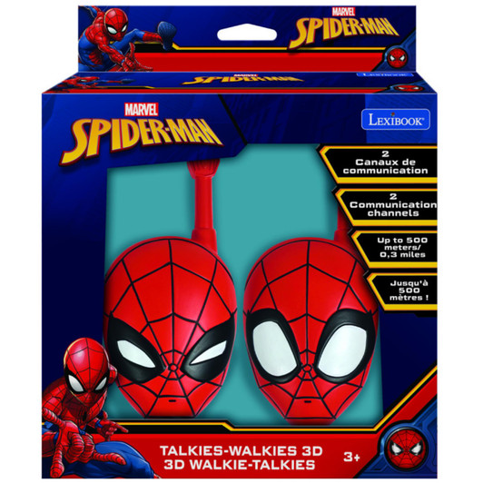 Lexibook TW18SP 3D Spider-Man Walkie-Talkies Pack of 2