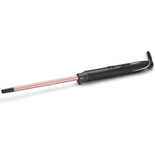 BaByliss Tight Curls Wand Hair Tong Styler Rose Quartz Ceramic Finish