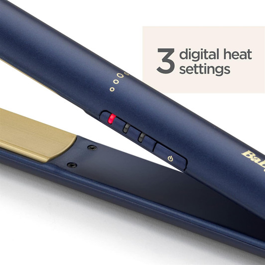 BaByliss 2516U Midnight Luxe Hair Straighteners Titanium Ceramic - Blue