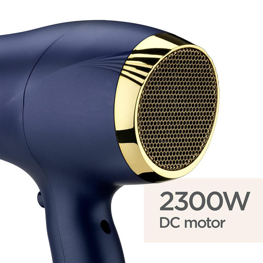 BaByliss Midnight Luxe 2300W Hair Dryer Ionic Frizz-Control - Blue