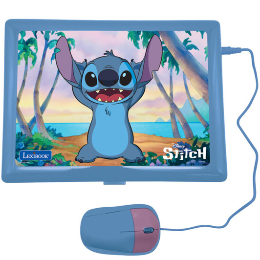 Lexibook JC598DI2 Disney Stitch Bilingual Educational Laptop with 124 Activites