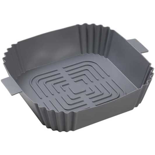 Chef Aid Square Silicone Air Fryer Liner Tray 20 x 19.5 x 5cm