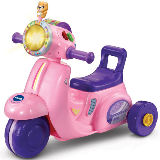 VTech 2-in-1 Ride & Balance Scooter For 12-36 Months - Pink