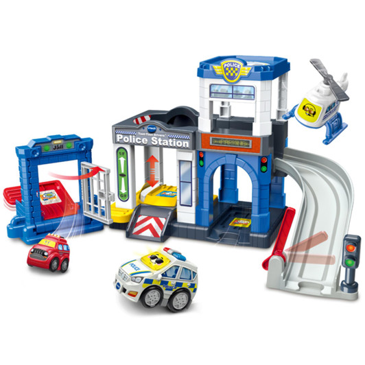 VTech Toot-Toot Drivers Police Station Play Set with SmartPoint Police Car