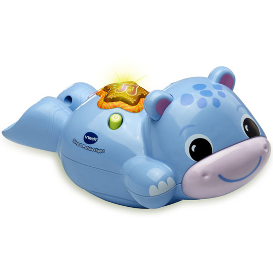 VTech Sing and Paddle Hippo Swimming Bath Toy Suitable For 12-36 Months - Blue