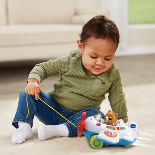 VTech Baby 123 Fly with Me Aeroplane Interactive Pull Along Toy For 9-36 Months