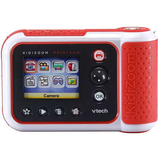 VTech KidiZoom PrintCam Digital Camera with Built-In Printer - Red