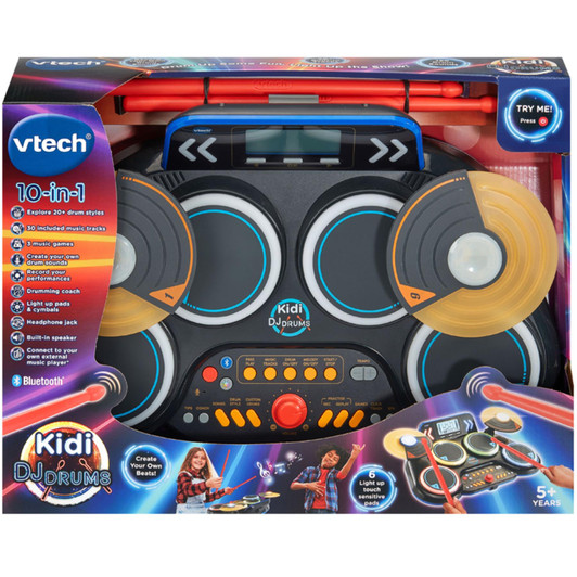 VTech Kidi DJ Drums Light-Up Electronic Drum Kit For Kids