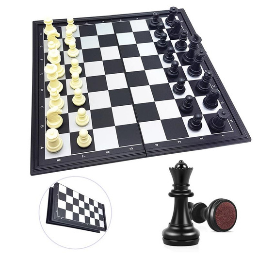 Lexibook Chessman Classic Magnetic & Foldable Chess Family Board Game for 7y+