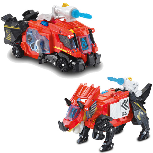 VTech Switch & Go Dinos Hero The Triceratops Interactive Dinosaur Toy - Red