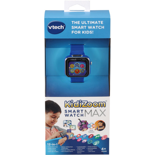 VTech KidiZoom Smart Watch MAX with Dual Cameras and Touch Screen - Blue