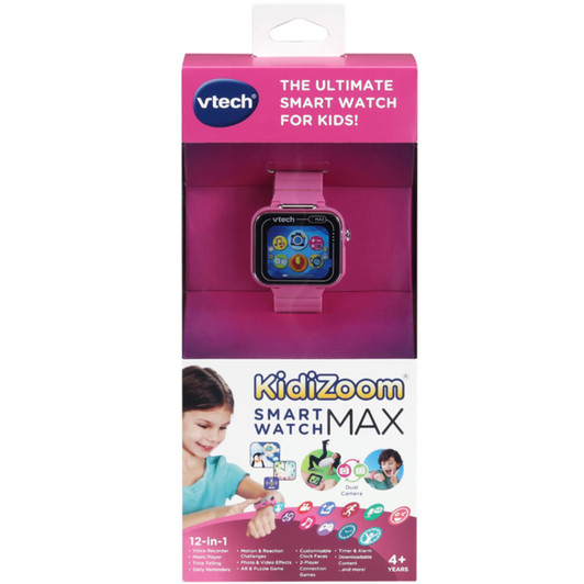 VTech KidiZoom Smart Watch MAX with Dual Cameras and Touch Screen - Pink