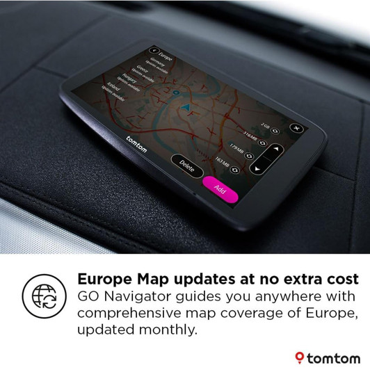 TomTom GO Navigator 7inch  Car GPS Sat Nav, Full Europe Maps, Real-Time Traffic