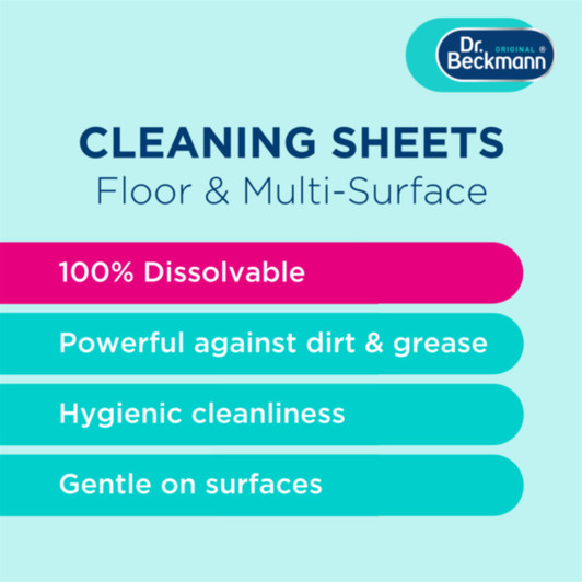 Dr Beckmann Floor & Multi-Surface Cleaning 20 Sheets Magic Leaves Spring Fresh