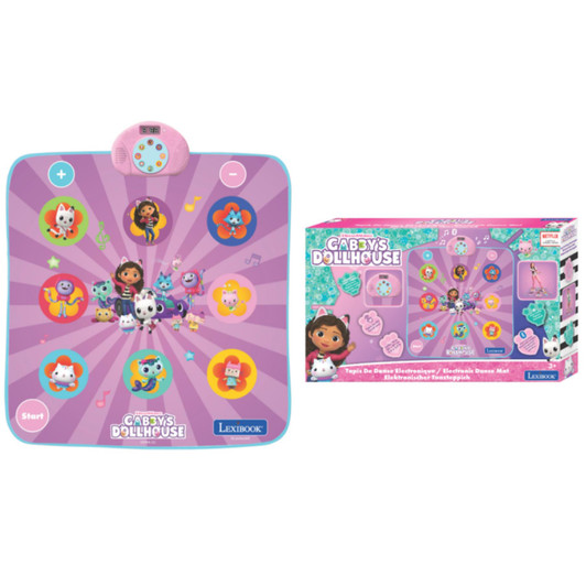Lexibook DM10GDH Gabby's Dollhouse Electronic Bluetooth and Luminous Dance Mat