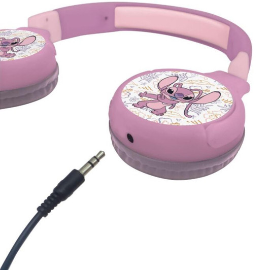 Lexibook HPBT010D1 Disney Stitch Bluetooth & Wired Foldable Headphones - Purple