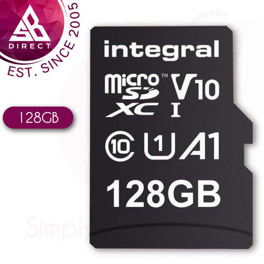 Integral 128GB Micro SDXC High Speed Memory Card with Adapter