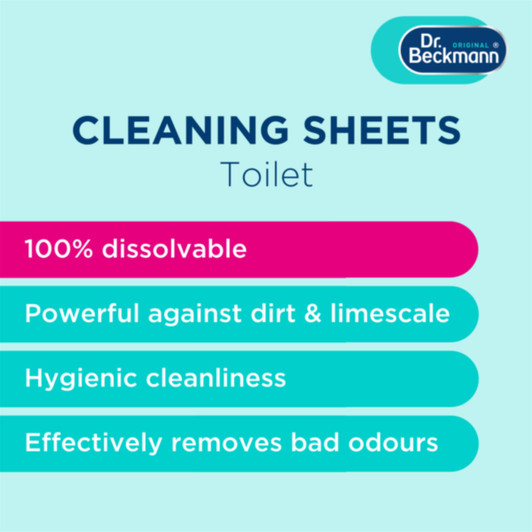 Dr Beckmann Toilet Cleaning 20 Sheets Magic Leaves Citrus Sensation