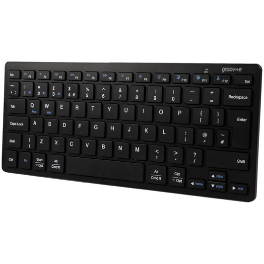 Groov-e GVPC22BK Wireless QWERTY Keyboard For Home, Office, Schools - Black