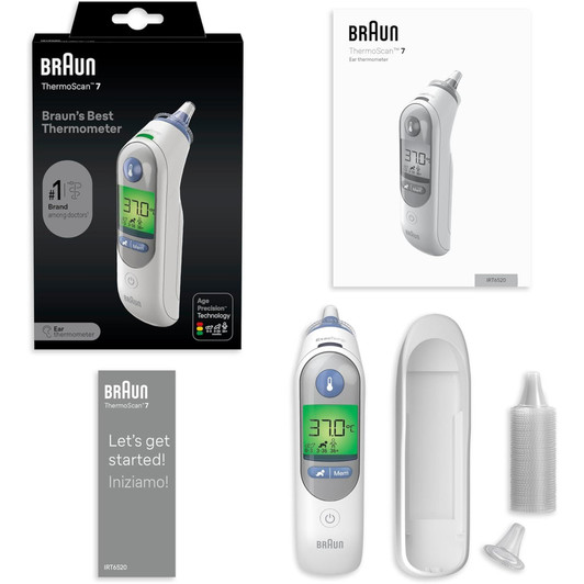 Braun ThermoScan 7 Age Precision Ear Thermometer Colour-Coded Digital Display
