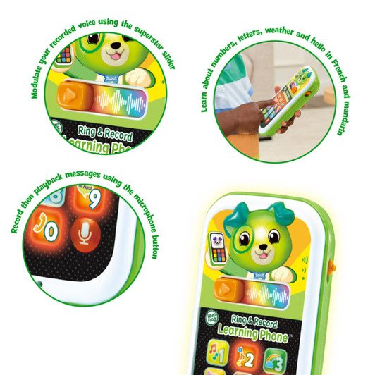 Leap Frog Scout's Ring & Record Learning Phone Suitable From 6+ Months Kids