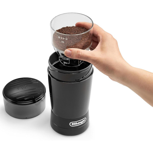 De'Longhi KG200 Electric Coffee Grinder Stainless Steel Blade 90g Capacity Bean