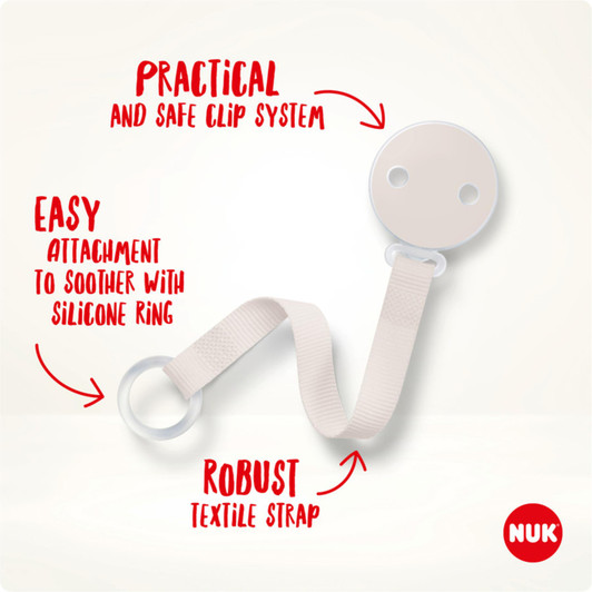 NUK Disney Mickey Mouse Soother Band & Clip For All Soothers