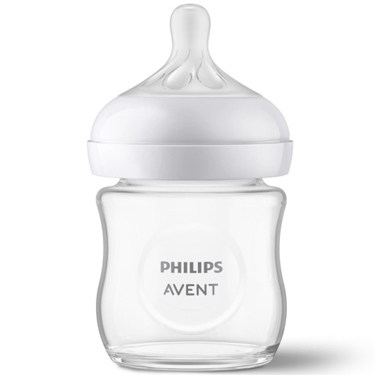 Philips Avent Natural Response 3.0 Glass Baby Bottle 125ml with Flow no. 2 Teat