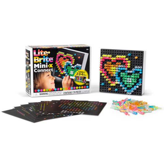 Lite Brite Mini-X Connect Mini LED Light Up Drawing Board For Ages 4 Years