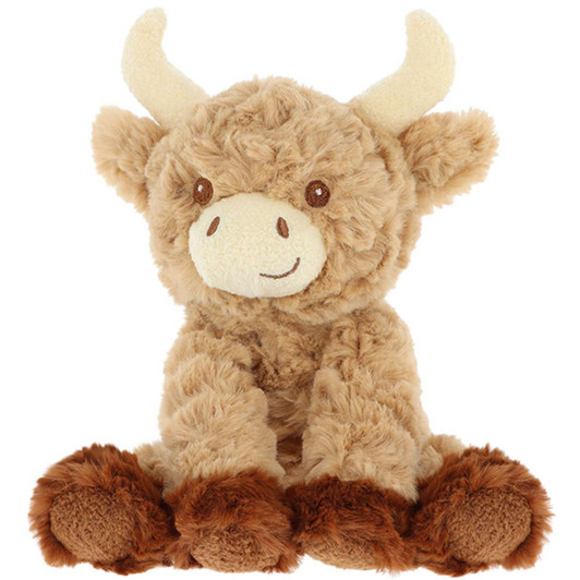 Keel Toys Keeleco Baby Hamish Highland Cow 15cm Plush Toy Suitable From Birth