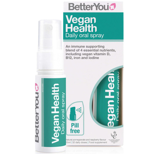 BetterYou Vegan Health Daily Oral Spray 25ml Vitamin Supplement For Vegans│InUK