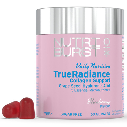 Nutriburst TrueRadiance Collagen Support 60 Gummies For Healthy Hair, Skin