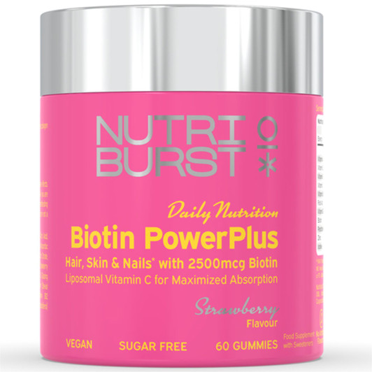 Nutriburst Biotin Power Plus Vitamin C For Healthy Hair & Glowing Skin 60 Gummie