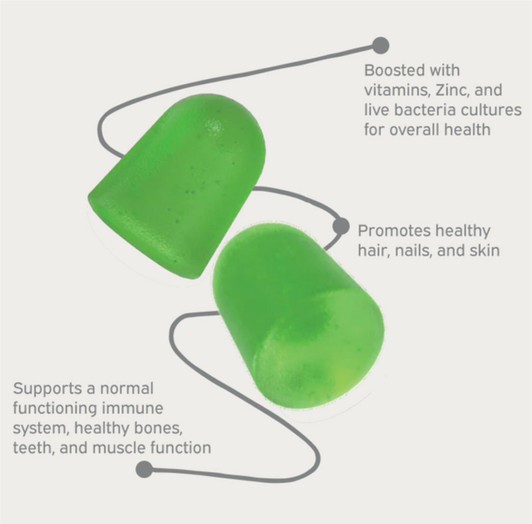 Nutriburst GreenVita Super Greens Blend 60 Gummies Suitable For Vegans