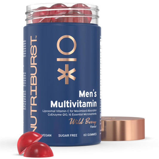 Nutriburst Men’s Multivitamin Wild Berry 60 Gummies For Builds Immunity