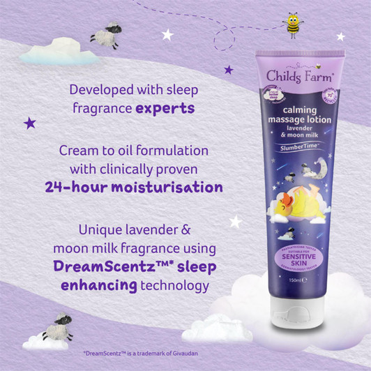 Child's Farm SlumberTime Calming Massage Lavender & Moon Milk Lotion 150ml