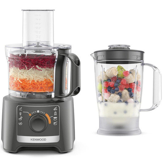 Kenwood FDP31.170GY MultiPro Compact Food Processor Blender - Grey