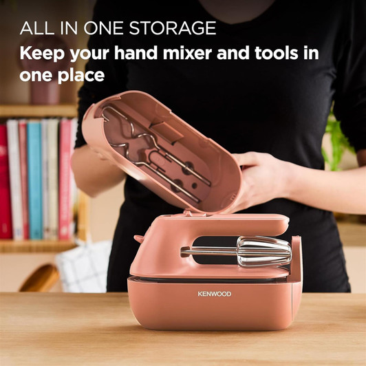 Kenwood HMP40.000RD QuickMix Go Portable Hand Mixer 350W - Clay Red