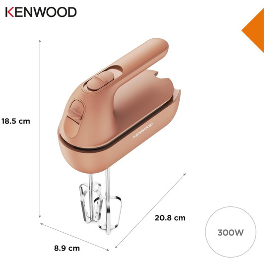Kenwood HMP40.000RD QuickMix Go Portable Hand Mixer 350W - Clay Red