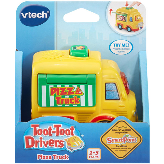 VTech Toot-Toot Drivers Pizza Truck Toy Suitable For 1 to 5 Years - Yellow